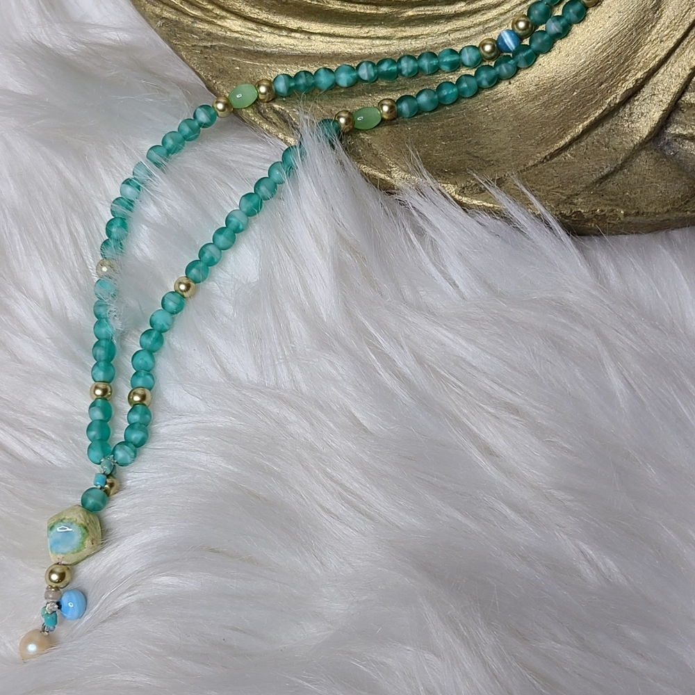 Mala beads necklace bracelet meditation 108 beads - Picture 3 of 5